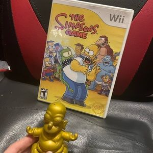 simpsons wii game with homer toy